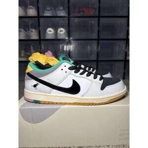 CSEF x Nike SB Dunk Low Pro White Clear Emerald HJ4132-100 Men's Size 10.5 BNIB